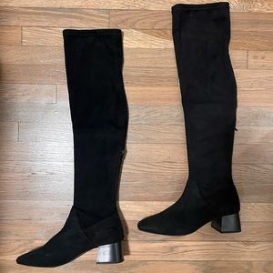 Mango suede knee high boots